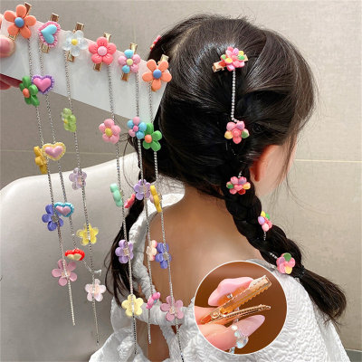 2-piece Girls' Flower Style Hairpin