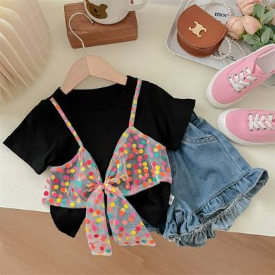 Girls summer clothes stylish baby girl children's clothing two-piece summer style