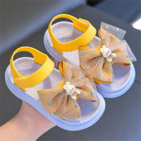 Children's mesh bow beach shoes sandals  Blue