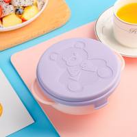 Children's Silicone Suction Cup PP Bowl  Multicolor