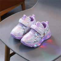 Zapatillas de deporte con luz LED lindas estilo princesa para niña pequeña  Púrpura