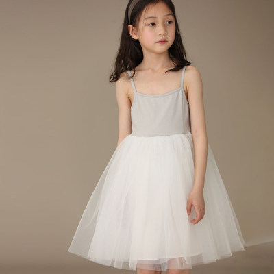 Children's clothing summer clothing new style girls patchwork camisole bottoming lace puffy gauze skirt princess skirt western style dance skirt