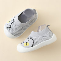 Children's Bear Pattern Flyknit Shoes for Toddlers  Gray