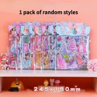 Children's DIY creative decoration scene stickers princess dress-up water-filled shake stickers  Multicolor
