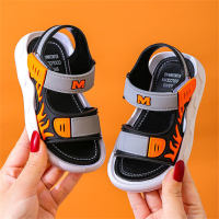 Children's flame pattern non-slip soft sole sandals  Gray
