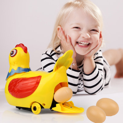 Poner huevos gallinas cantoras eléctrico universal sonido y luz juguetes educativos para niños