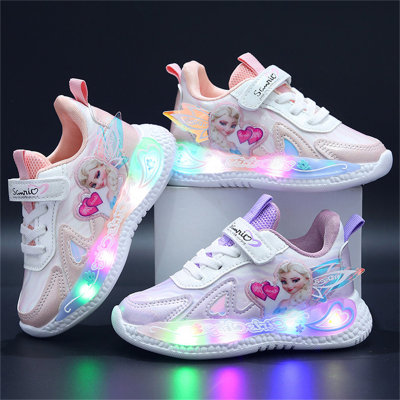 Children's Frozen Elsa Love Glowing Sneakers