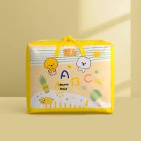 Kindergarten Quilt Storage Bag Zipper Model Thickened Oxford Cloth Clothes Children'S Handbag  Yellow