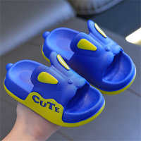 3D Cartoon Rabbit Ears Sandals for Big Children  Blue