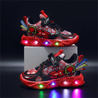 Children's light-up Spider-Man luminous shoes  Red