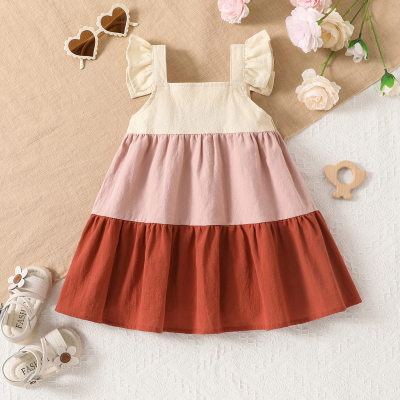 Children's clothing summer pure cotton suspender dress infant girl baby ins style skirt Europe and America Amazon cross-border