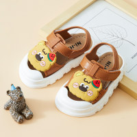 Sandalen für Kinder mit Cartoon-Bärenmotiv  Braun