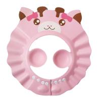Deer Pattern Baby Cute Adjustable Hydrophobic Shampoo Caps  Pink