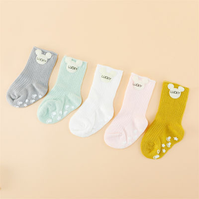 Baby Pure Cotton Bear Pattern Non-slip Socks