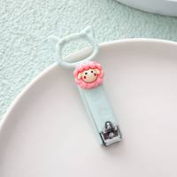 Cute cat nail clippers single pack multi-function nail clippers mobile phone holder  Multicolor