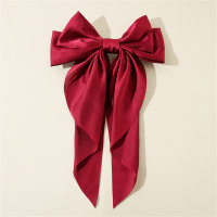 Children's big bow hairpin  Red