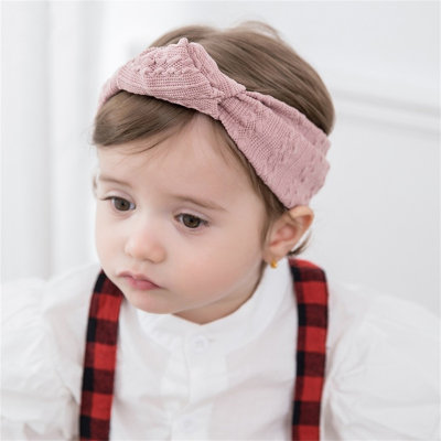 Baby Toddler Solid One-Knot Ribbed Head Wrap