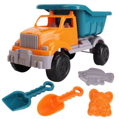 Children's engineering vehicle beach toy set children's summer water beach bucket digging sand shovel toy cart