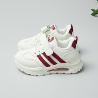 Toddler Stripe Velcro Air Cushion Sneakers  Red