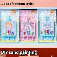 Sanrio conjunto de pintura de areia em pó dourado infantil criativo feito à mão faça você mesmo graffiti  Multicolorido