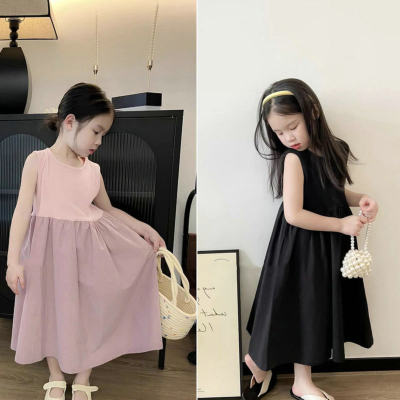 Falda para niñas vestido de empalme dulce falda de princesa falda larga 23 ropa de verano nuevo comercio exterior ropa para niños envío directo 3-8 años