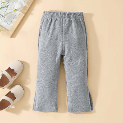 Toddler Casual Solid Color Trousers