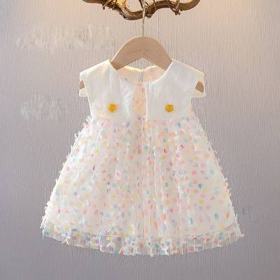 Girls summer dress 1-2-3 years old baby girl vest dress suspender dress infant stylish summer small skirt 4