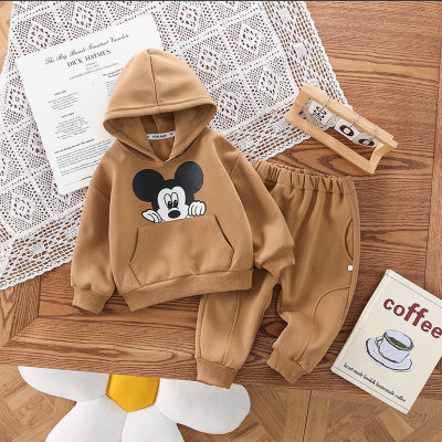 2-Piece Toddler Girl Autumn Casual Hooded Long Sleeves Tops & Pants