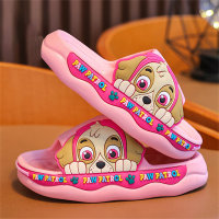 Children's dog pattern slippers  Pink