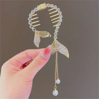 Girls' Wing Style Bead Decor Hair Comb  Multicolor