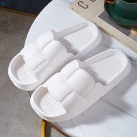 Slippers household summer eva deodorant non-slip sandals for women home daily bathing  White