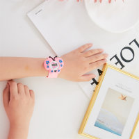 Children's colorful silicone watch  Pink
