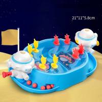 Boys and girls desktop battle toys interstellar catapult cute rabbit two-person interactive marble game children's toys  Multicolor