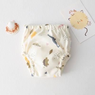 Cartoon elastic baby gauze diapers waterproof diapers