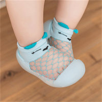 Chaussettes en maille respirante à motif animal pour enfants, chaussures pour tout-petits  Bleu