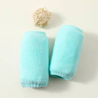 Solid Color Knitted Knee Pads  Light Green