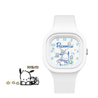 Relojes inteligentes simples de material de silicona lindo para niños pequeños  Blanco