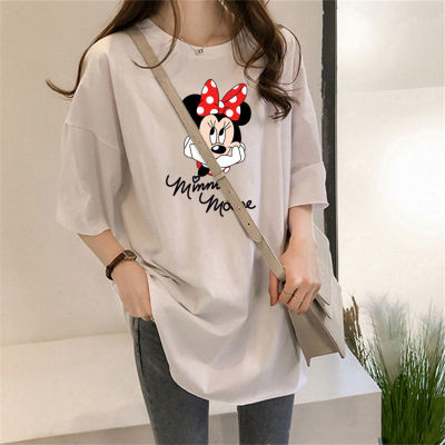 Teen girly cartoon Mickey multi-color T-shirt top