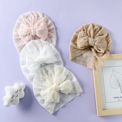 Cappello per neonato in maglia con decorazioni Bowknot per neonata