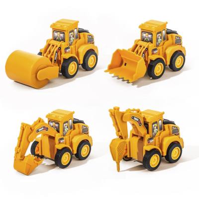 Children's inertia car pull back toy engineering vehicle excavator baby educational toy car