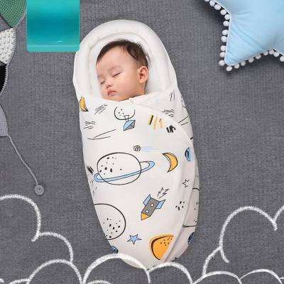 Baby swaddle blanket pure cotton spring and summer newborn sleeping bag baby anti-startle blanket