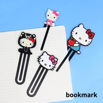 Cute cat metal bookmark
