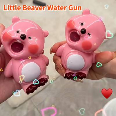 Pistola de agua Little Beaver, bonito spray de rubí, pistola de agua continua Loopy, juego de agua de verano, juguetes de lucha contra el agua