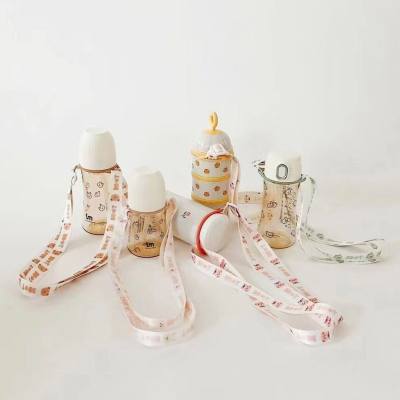 Children's thermos cup lanyard crossbody strap infant baby bottle water cup buckle beverage bottle strap