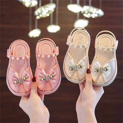 Sandales de plage antidérapantes super douces pour bébé princesse à deux vêtements