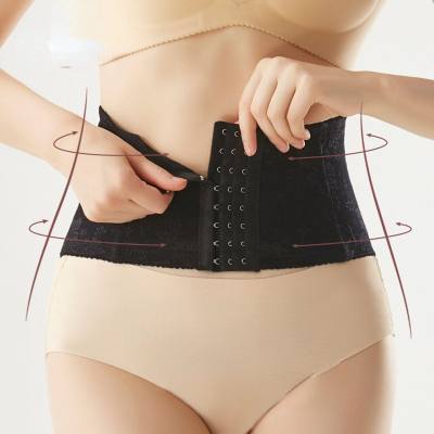 Women's postpartum belly belt repair belt lace mesh thin body shaping belt buckle adjustable waist belt