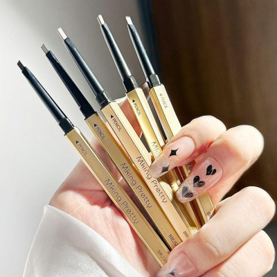 MK Small Gold Chopstick Eyebrow Pen Extremely Fine Triangle Waterproof and Sweatproof Natural Beginner Student Small Gold Bar Eyebrow Pen