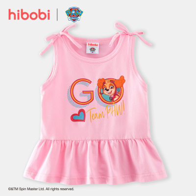 hibobi x PAW Patrol Camiseta de algodón con estampado de mariposas para niñas pequeñas