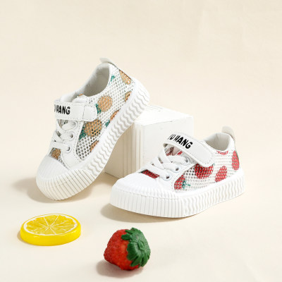 Toddler Girl Allover Fruit Printed Velcro Shoes