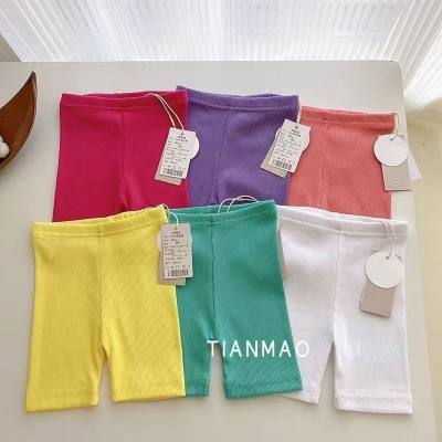 Girls' five-point pants, baby shorts, shark pants, candy-colored baby men's and women's butt pants, summer clothes, new Korean children's clothing